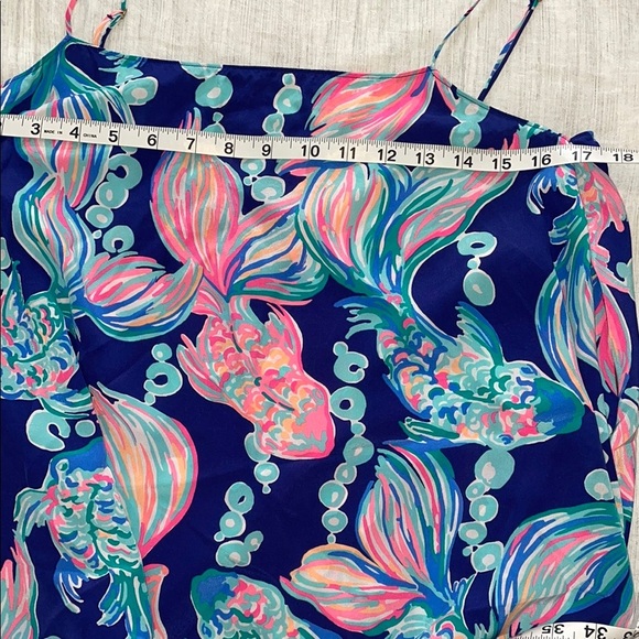 Lilly Pulitzer Blue and Pink Silk Top - Picture 8 of 13